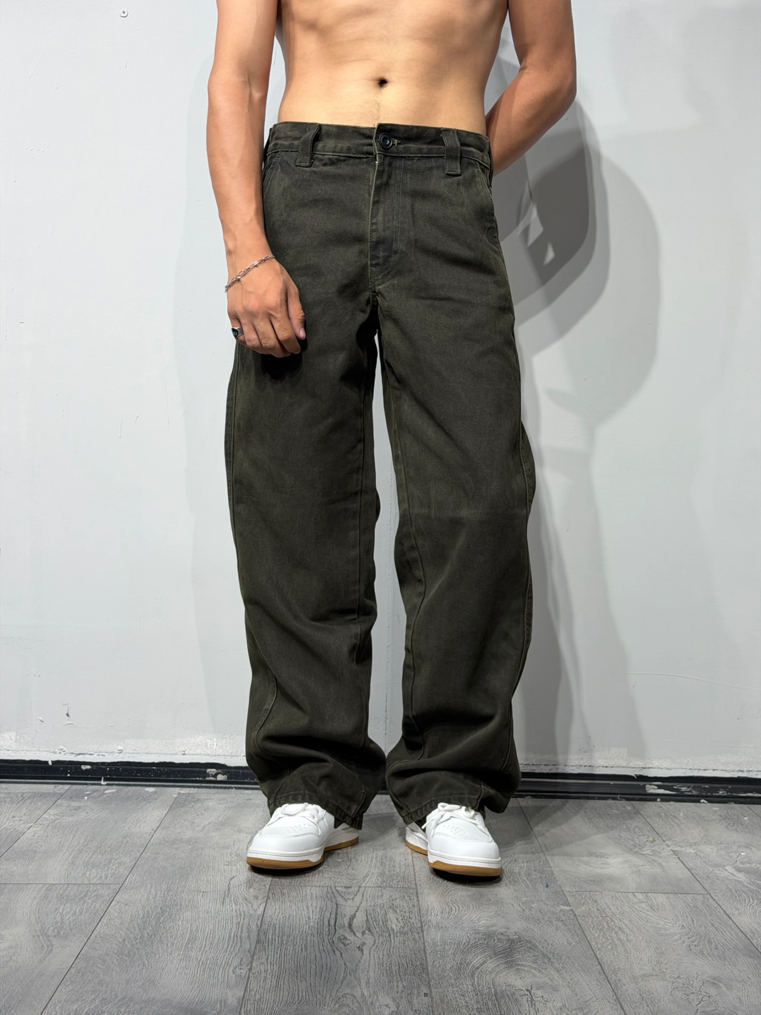 ZR yaşıl baggy jeans